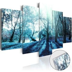 Obraz modrý les na akrylátovom skle - Blue Glade