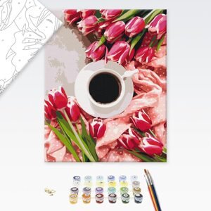 Obraz maľovanie podľa čísiel ranná káva