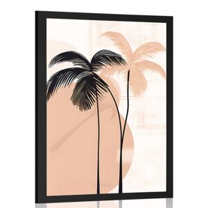 Plagát abstraktné botanické tvary palmy
