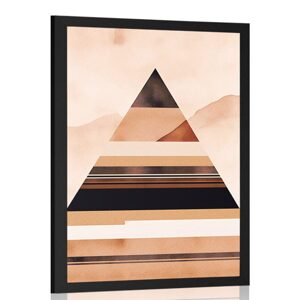 Plagát abstraktné tvary pyramída