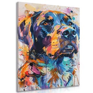 Obraz pes s imitáciou maľby