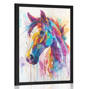 Plagát kôň s imitáciou maľby