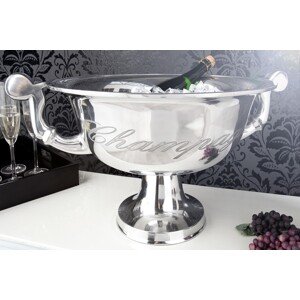 Estila Luxusná elegantná nádoba na Champagne 65 cm strieborná