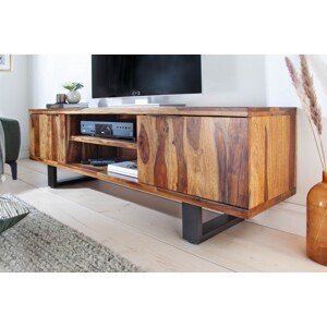 Estila Moderný elegantný TV stolík Fire and Earth 160cm z dreva sheesham