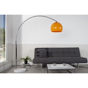 Estila Dizajnová jedinečná stojaca lampa Big Bow II oranžová 175 - 205cm