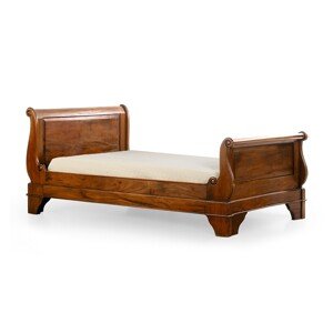 Estila Koloniálna luxusná posteľ M-VINTAGE z masívneho dreva s vyrezávaním 105cm