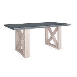Estila Luxusný masívny jedálenský stôl Alborán s prekríženými nohami 200x100cm