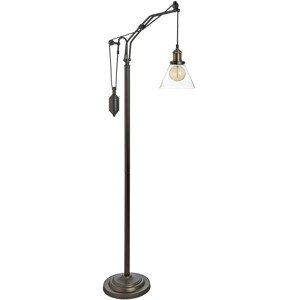 Estila Dizajnová industriálna stojaca lampa Hudson 165cm