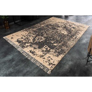 Estila Vintage koberec Betriell v béžovej farbe so sivou nepravidelnou vzorovanou potlačou v tvare obdĺžnika 160x230cm