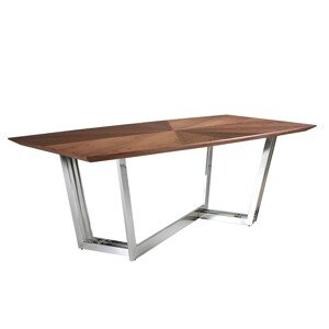 Estila Luxusný jedálenský stôl Vita Naturale z dreva a chrómu 220cm