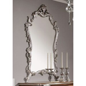 Estila Luxusné nástenné zrkadlo Belladonna so strieborným ozdobným rámom z kovu 165cm