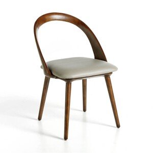 Estila Moderná jedálenská stolička Forma Moderna z eko-kože hnedá 82cm