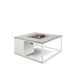 Stôl s plynovým ohniskom COSI-typ Cosiloft 100 biely rám / sivá doska