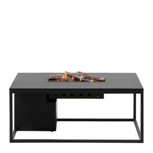 Stôl s plynovým ohniskom COSI- typ Cosiloft 120 čierny rám / čierna doska
