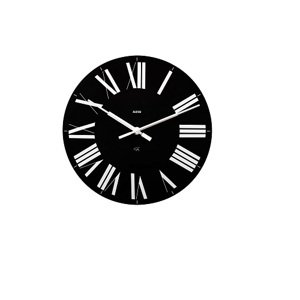 Nástenné hodiny Firenze, čierne, priem. 36 cm - Alessi