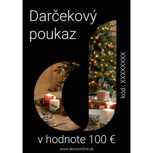 DecorOnline Darčekový poukaz v hodnote 100 €