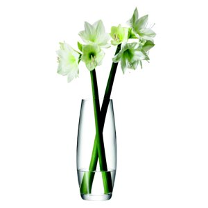 LSA Flower Grand sklenená váza 41cm číra, Handmade