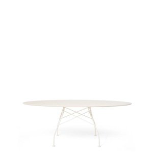 Vonkajší stôl GLOSSY OVAL, viac variantov - Kartell Farba: Bílá/bílá