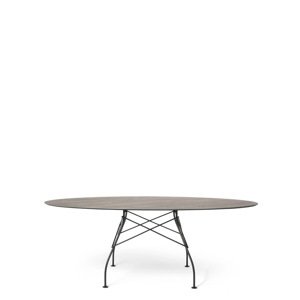 Vonkajší stôl GLOSSY OVAL, viac variantov - Kartell Farba: Starý Bronz/černá
