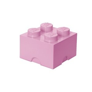 Úložný box 4, viac variant - LEGO Farba: světle růžová