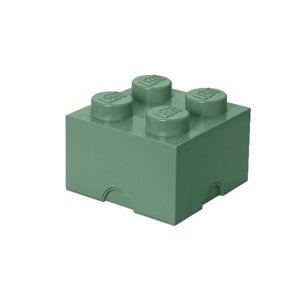 Úložný box 4, viac variant - LEGO Farba: army zelená