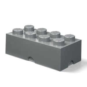 Úložný box 8, viac variant - LEGO Farba: tmavě šedá