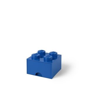 Úložný box 4 so zásuvkou, viac variant - LEGO Farba: modrá