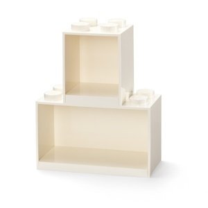 Brick závesné police, set 2 ks, viac variant - LEGO Farba: bílá