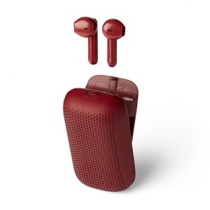 Bezdrôtové slúchadlá SPEAKERBUDS s reproduktorom, viac farieb - LEXON Farba: červená