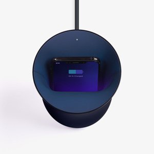 Bezdrôtová nabíjačka OBLIO s UV sanitizérom, viac farieb - LEXON Farba: tmavě modrá