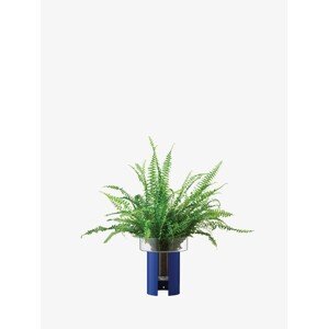 Terrazza kvetináč, v. 22 cm, Ø19 cm, číra/kobaltovo modrá - LSA international