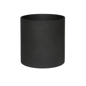 Kvetináč Puk, farba volcano čierna, viac veľkostí - PotteryPots Velikost: S - v. 15 cm, ⌀ 15 cm