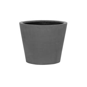 Kvetináč Bucket, farba sivá, viac veľkostí - PotteryPots Velikost: L - v. 60 cm, ⌀ 68 cm