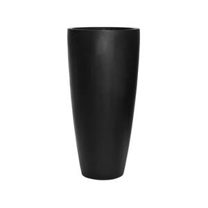 Kvetináč Dax, farba leská čierna, viac veľkostí - PotteryPots Velikost: XL - v. 100 cm, ⌀ 47 cm