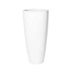 Kvetináč Dax, farba lesklá biela, viac veľkostí - PotteryPots Velikost: XL - v. 100 cm, ⌀ 47 cm