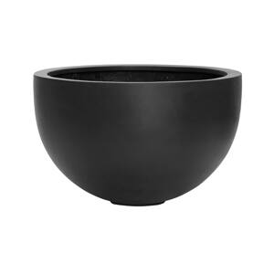 Kvetináč Bowl, farba čierna, viac veľkostí - PotteryPots Velikost: L - v. 38 cm, ⌀ 60 cm