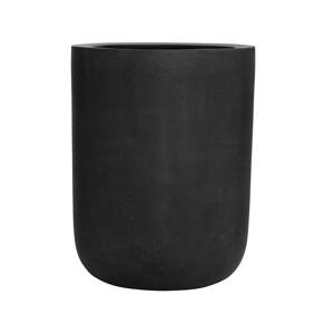 Kvetináč Dice, farba čierna, viac veľkostí - PotteryPots Velikost: L - v. 44 cm, ⌀ 34 cm