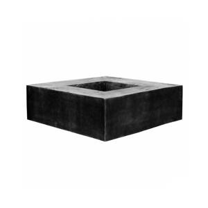 Kvetináč Jumbo Seating Square, farba čierna, viac veľkostí - PotteryPots Velikost: v. 47.5 cm