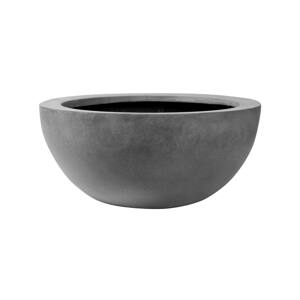 Kvetináč Vic Bowl, farba sivá, viac veľkostí - PotteryPots Velikost: L - v. 28 cm, ⌀ 60 cm