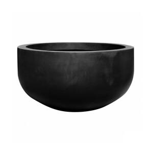 Kvetináč City bowl, farba čierna, viac veľkostí - PotteryPots Velikost: M - v. 60 cm, ⌀ 110 cm