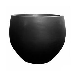 Kvetináč Jumbo Orb, farba čierna, viac veľkostí - PotteryPots Velikost: L - v. 114 cm, ⌀ 133 cm