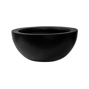 Kvetináč Vic Bowl, farba čierna, viac veľkostí - PotteryPots Velikost: S - v. 18 cm, ⌀ 38.5 cm
