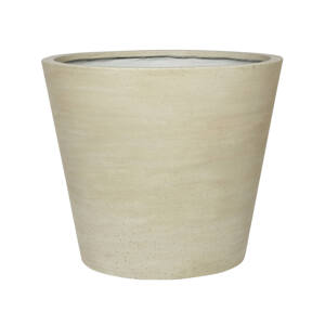 Kvetináč Bucket, farba béžová, viac veľkostí - PotteryPots Velikost: M - v. 40 cm, ⌀ 49.5 cm
