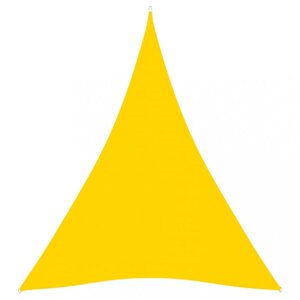 Tieniaca plachta trojuholníková 3 x 4 x 4 m oxfordská látka Dekorhome Žltá,Tieniaca plachta trojuholníková 3 x 4 x 4 m oxfordská látka Dekorhome Žltá
