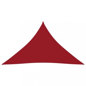 Tieniaca plachta trojuholníková 3,5 x 3,5 x 4,9 m oxfordská látka Dekorhome Červená,Tieniaca plachta trojuholníková 3,5 x 3,5 x 4,9 m oxfordská látka