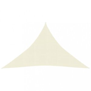 Tieniaca plachta trojuholníková HDPE 2,5 x 2,5 x 3,5 m Dekorhome Krémová,Tieniaca plachta trojuholníková HDPE 2,5 x 2,5 x 3,5 m Dekorhome Krémová