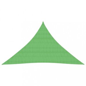 Tieniaca plachta trojuholníková HDPE 2,5 x 2,5 x 3,5 m Dekorhome Svetlozelená,Tieniaca plachta trojuholníková HDPE 2,5 x 2,5 x 3,5 m Dekorhome Svetloz