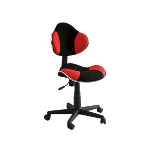 Študentská kancelárska stolička Q-G2 Čierna / červená,Študentská kancelárska stolička Q-G2 Čierna / červená