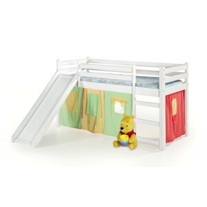 Detská poschodová posteľ so šmýkačkou NEO PLUS Biela,Detská poschodová posteľ so šmýkačkou NEO PLUS Biela