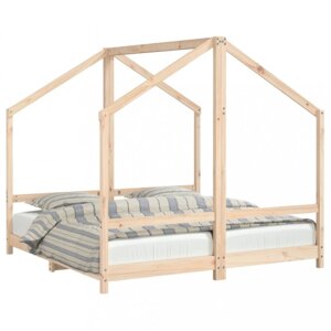 Dvojitá detská domčeková posteľ Dekorhome 80 x 160 cm,Dvojitá detská domčeková posteľ Dekorhome 80 x 160 cm